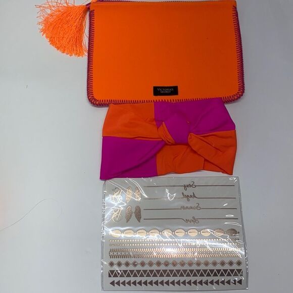 🔥Victoria's Secret bag, head band & 17 tattoo New - Picture 2 of 10